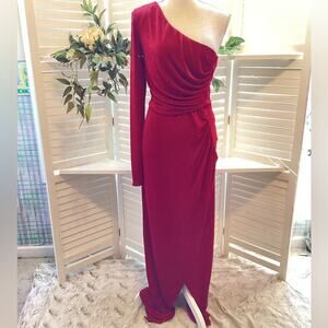 FASHION NOVA NEW FINE DESIGN SLINKY MAXI DRESS COLOR WINE SIZE 2X